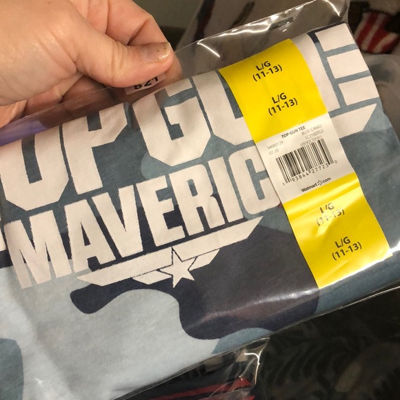 Maverick TOP GUN Blue Camouflage T Shirt - Picture 8 of 8